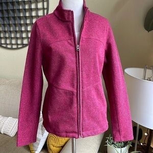 Royal Robbins wool blend lined structured zip front jacket SZ M #F08-0108